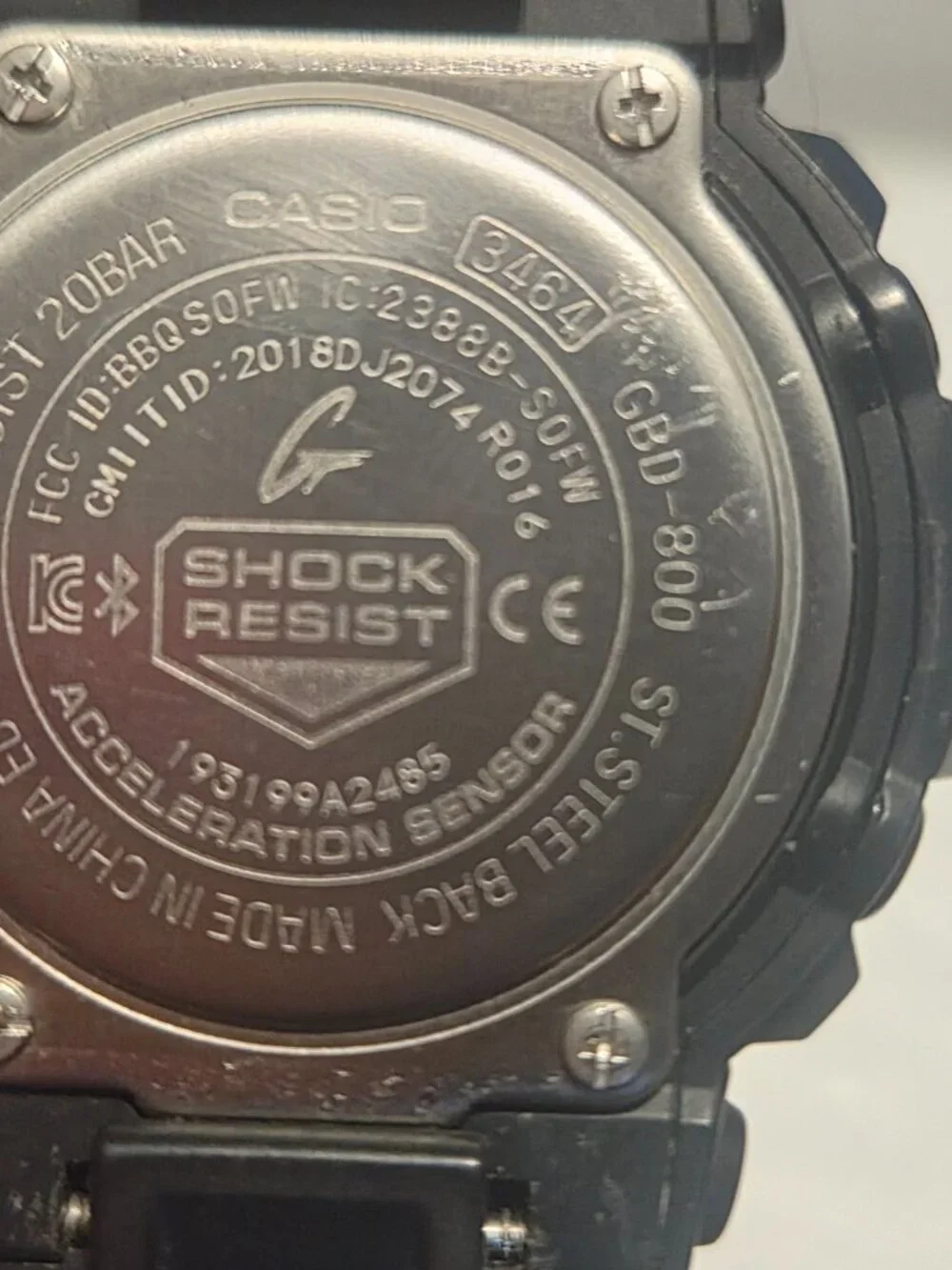 Casio G Shock Bluetooth Steptracker Matte black